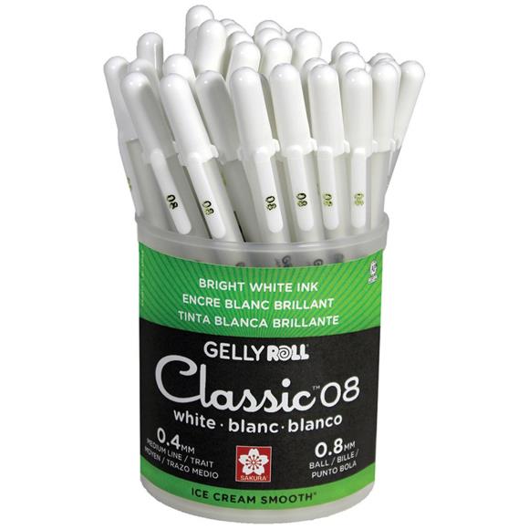 Gelly Roll 0.8mm Pen, White