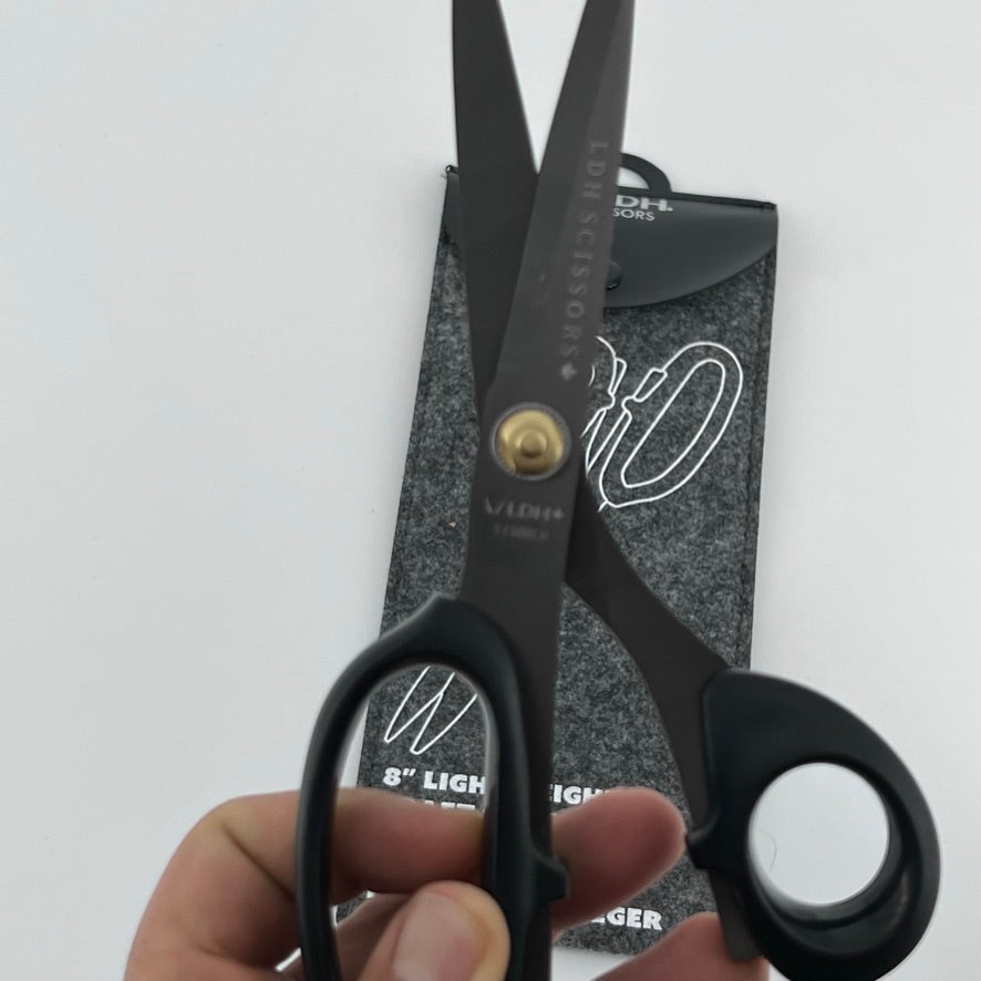 LDH 8" Lightweight Craft Scissors, Midnight Lefty