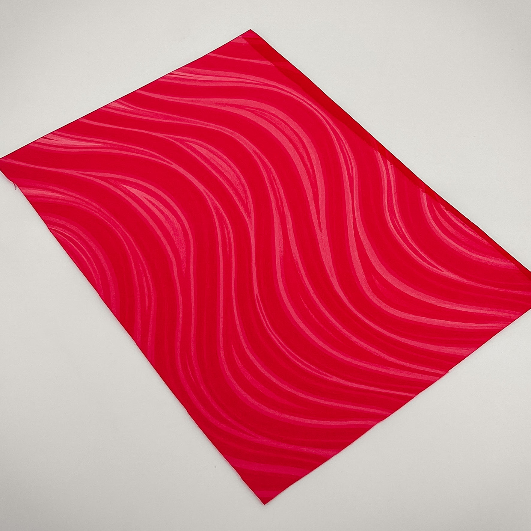 Iridescent Waves, Red