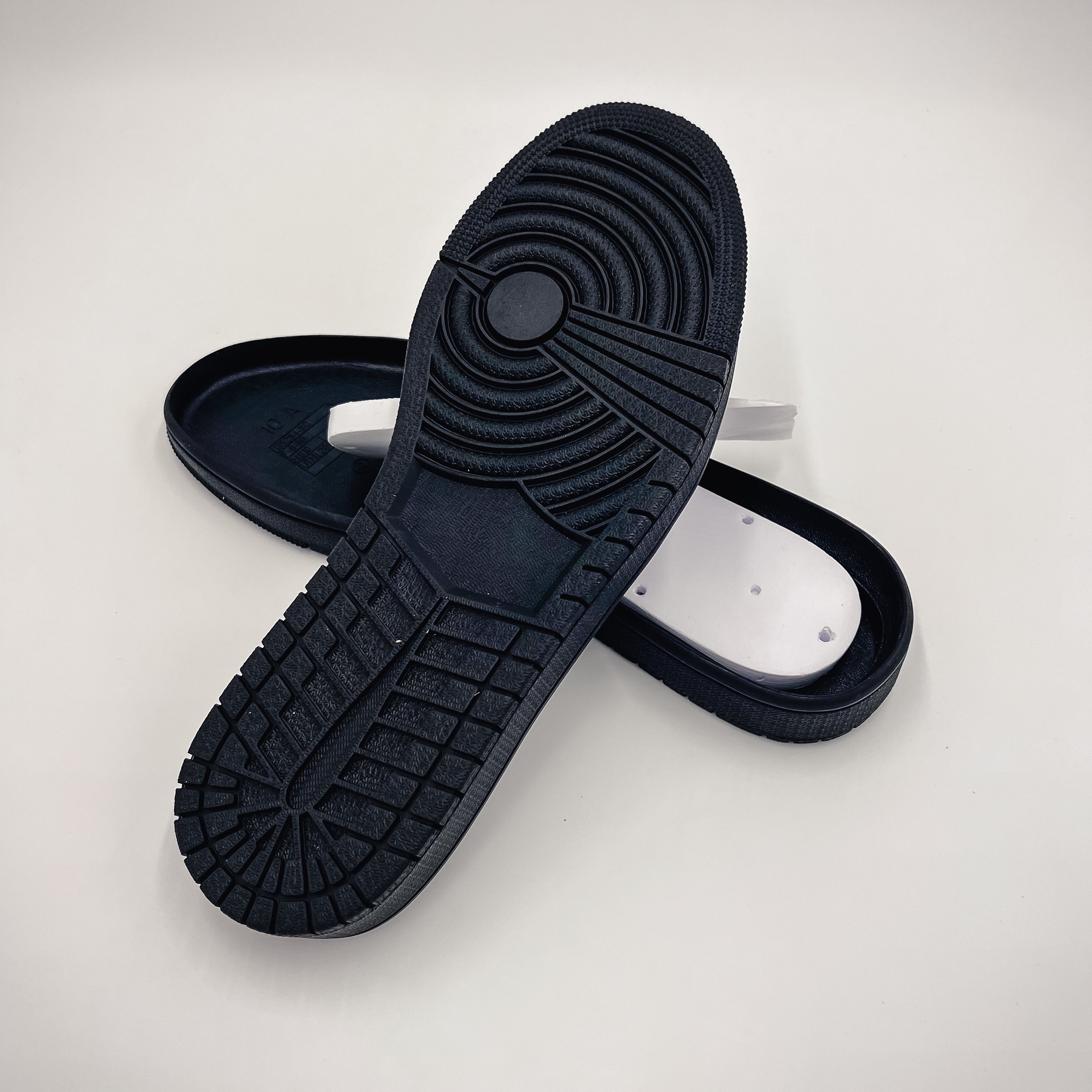 Basketball (AJ1) Shoe Soles, Black