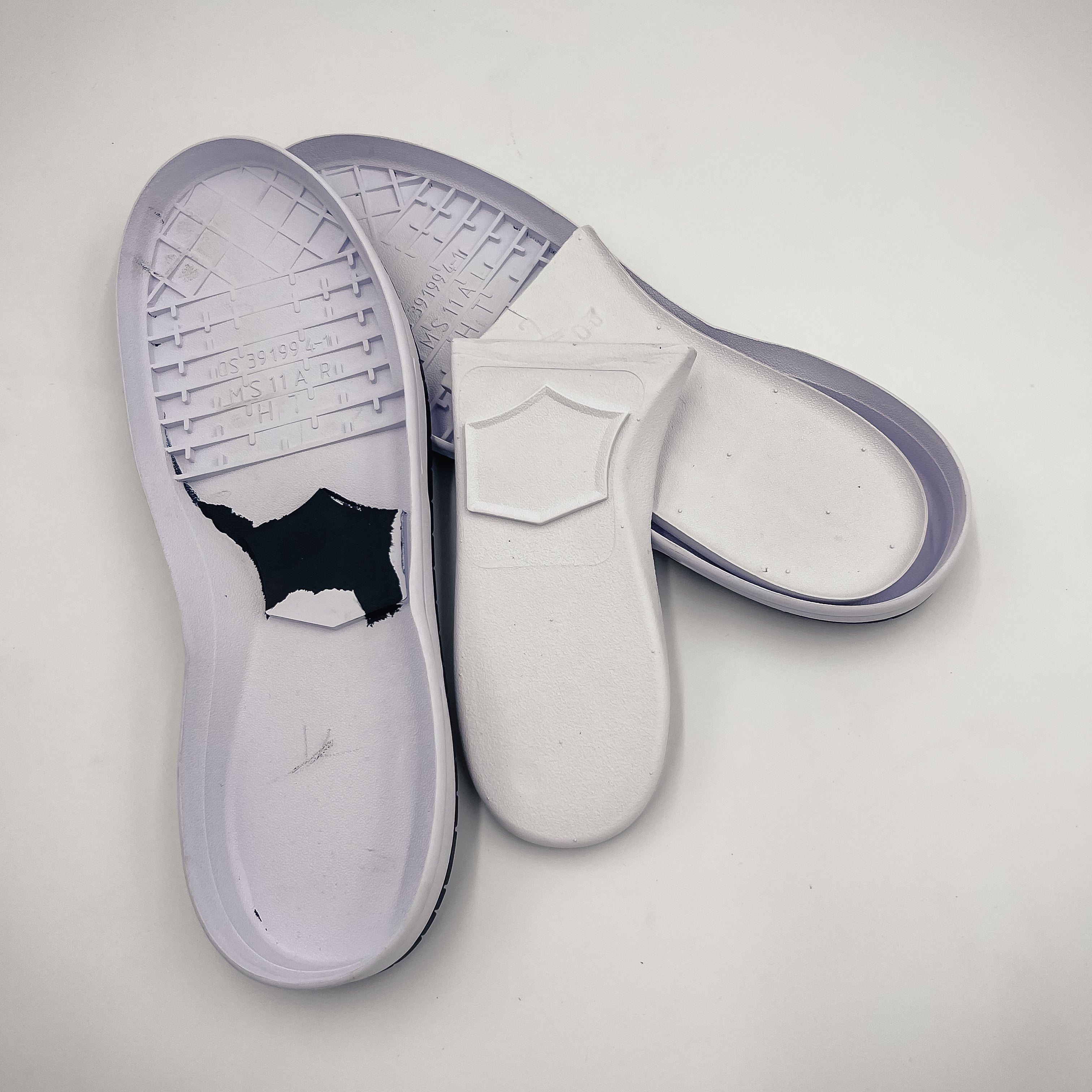 SkateBoard (SB Dunk) Shoe Soles, White/Black