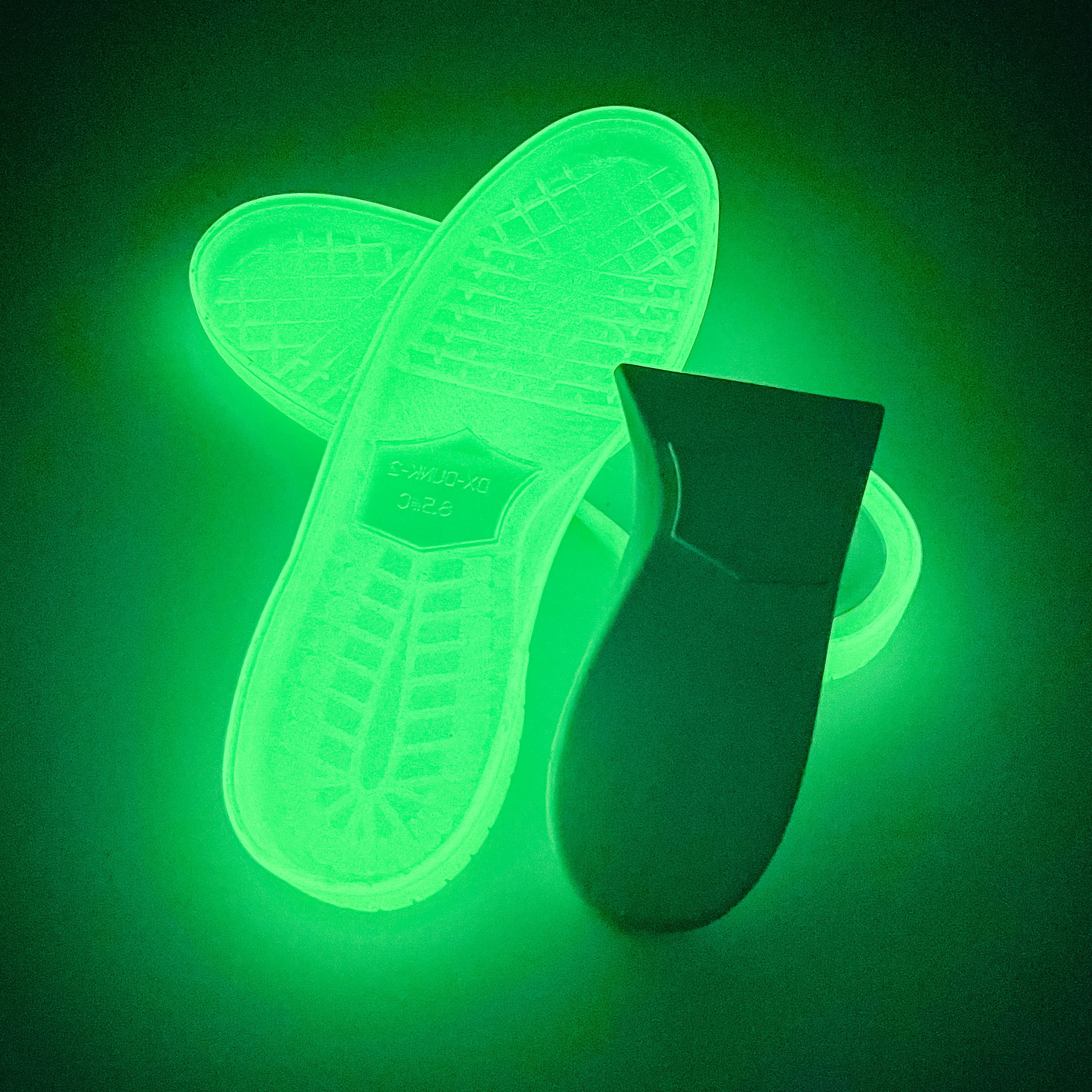 SkateBoard (SB Dunk) Shoe Soles, Transparent Glow